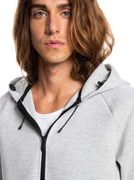 .///    Quiksilver   Step Off Light Grey Heather