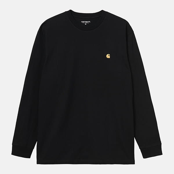 Лонгслив CARHARTT WIP Chase T-shirt Black / Gold
