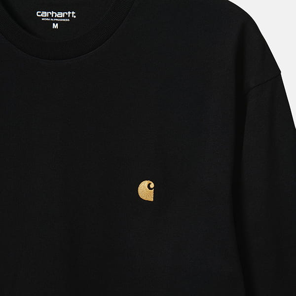 Лонгслив CARHARTT WIP Chase T-shirt Black / Gold