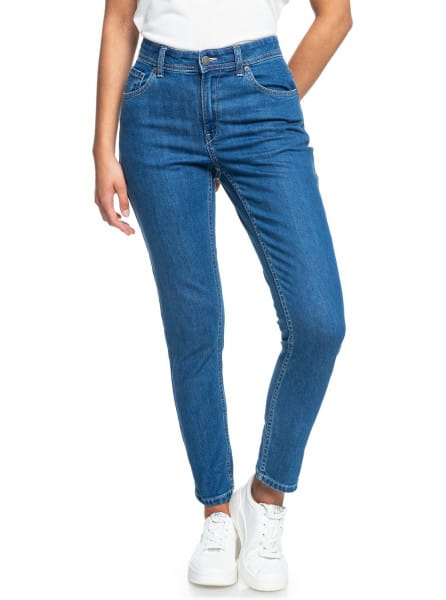 Коричневые узкие женские джинсы night away