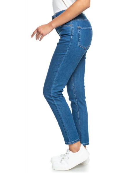 Синие узкие женские джинсы night away