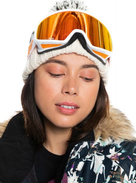 Персиковый сноубордическая маска feenity colour luxe