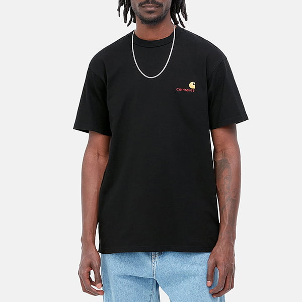  CARHARTT WIP American Script T-shirt Black