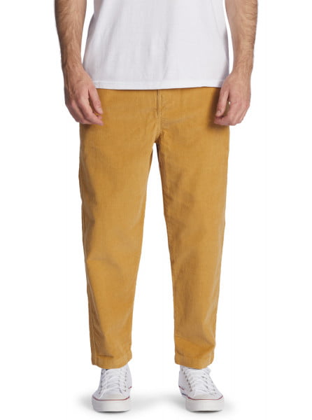 Желтые спортивные штаны corduroy elastic