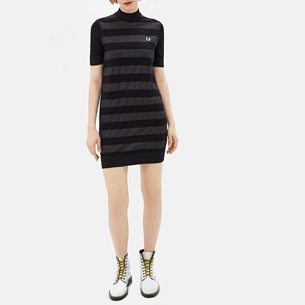 Платье FRED PERRY Knitted Stripe Dress