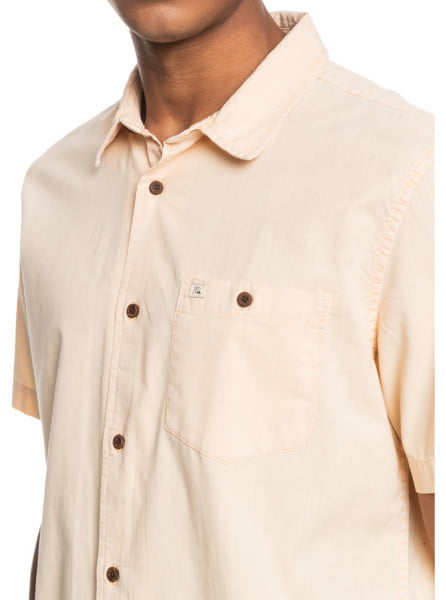 Муж./Одежда/Блузы и рубашки/Рубашки с коротким рукавом Рубашка С Коротким Рукавом Quiksilver Bolam Almond Cream