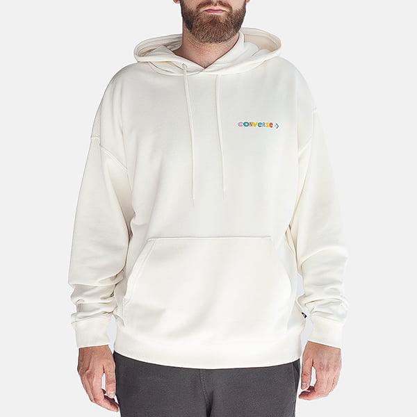  Converse Much Love Graphic Hoodie Egret
