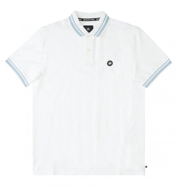 Белый рубашка-поло с коротким рукавом stoonbrooke