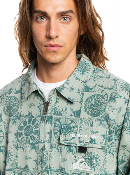 Муж./Одежда/Верхняя одежда/Демисезонные куртки Мужская Куртка Quiksilver Surf Memory Green Milieu