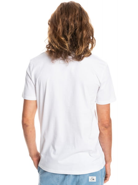 Муж./Одежда/Футболки/Футболки Мужская футболка Quiksilver Lined Up White