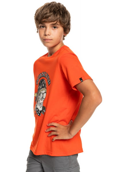 Оранжевый детская футболка skull trooper 8-16