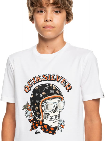 Мал./Одежда/Футболки/Футболки Детская Футболка QUIKSILVER Skull Trooper White