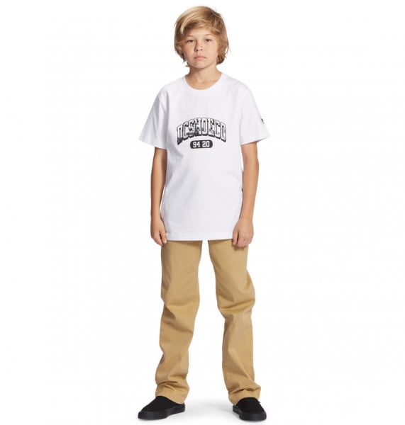 Белый детская футболка blabac stacked 8-16