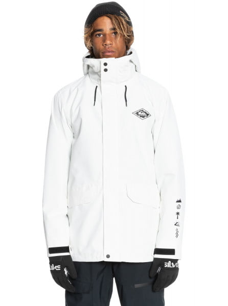Светло-серый сноубордическая куртка in