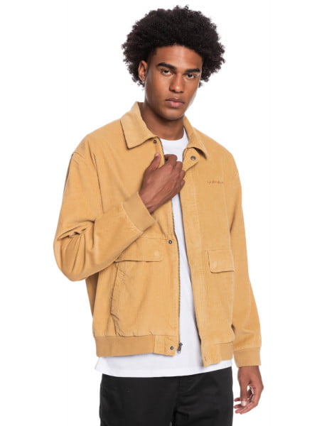 Светло-желтый мужская куртка sens of classic