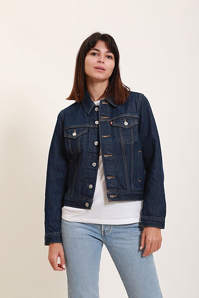 Levi s Original Trucker Clean Dark Authen