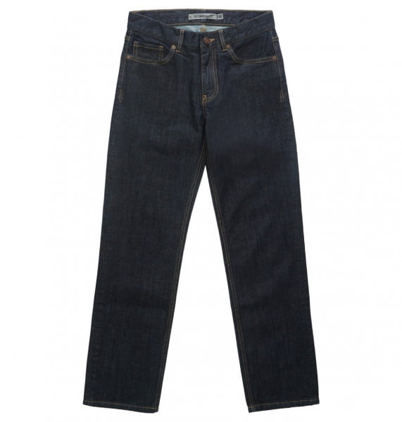 Серебряные детские джинсы worker straight indigo rinse 8-16
