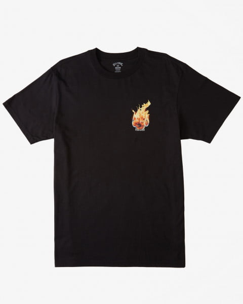 Черный футболка (фуфайка) kamea burn ss m tees 0019