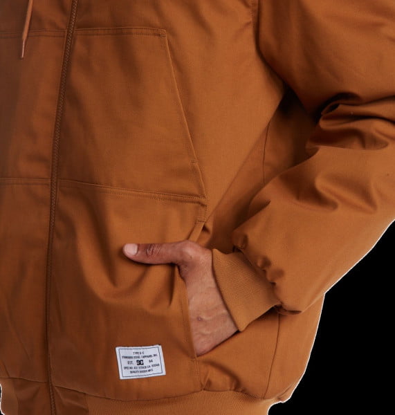 Муж./Одежда/Верхняя одежда/Куртки демисезонные Мужская утепленная куртка с капюшоном Rowdy