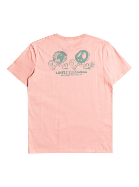 Розовый футболка new world
