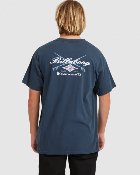 Муж./Одежда/Футболки/Футболки Мужская футболка с коротким рукавом Bong Days Navy