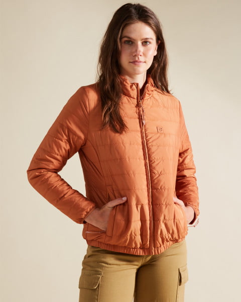 Оранжевый женская куртка на молнии transport lite
