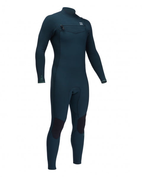 Темно-синий мужской гидрокостюм с застежкой-молнией на груди 3/2mm revolution pro