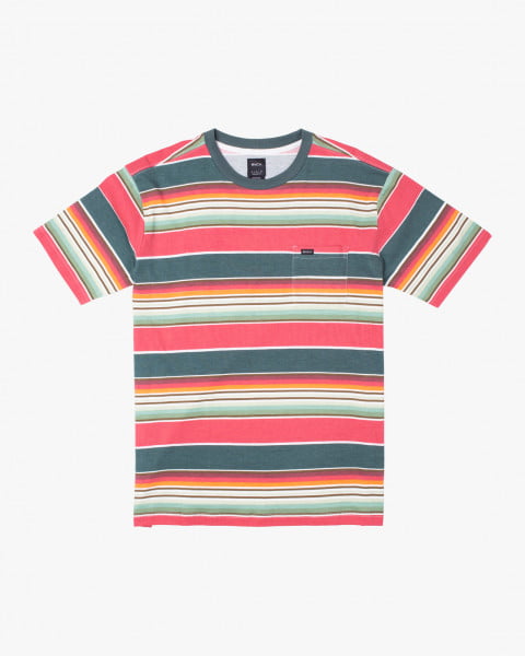Бордовое футболка (фуфайка) tortuga stripe  m kttp 0040