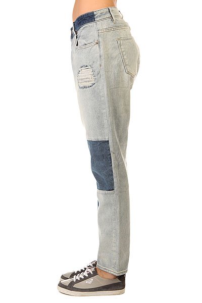 Светло-серые женские джинсы прямые