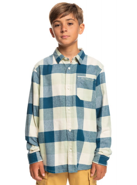 Мал./Мальчикам/Одежда/Рубашки и поло Детская фланелевая рубашка с длинным рукавом Motherfly (8-16 лет)