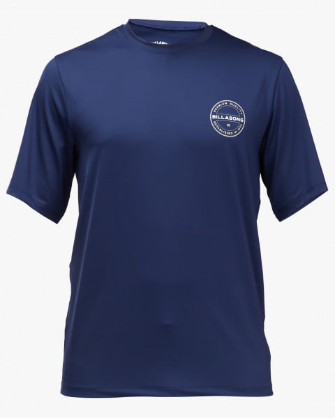 Темно-голубой футболка (фуфайка) для плавания rotor lf ss m sfsh 0021