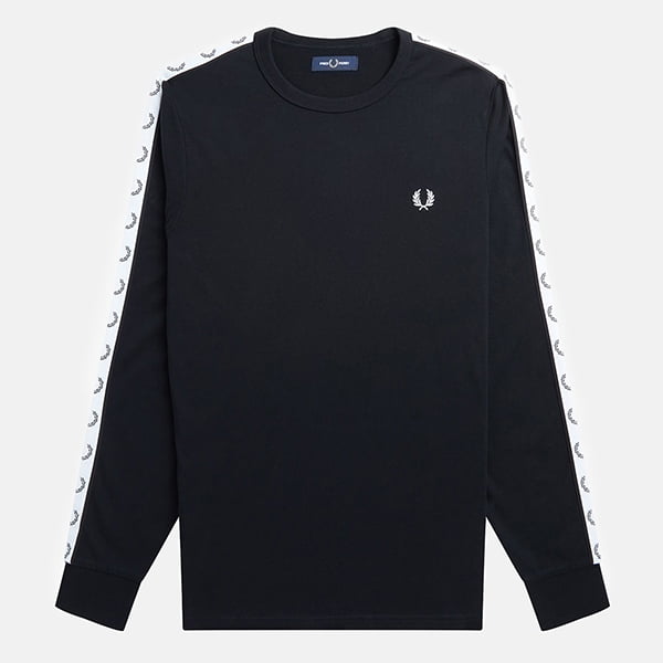 Толстовка Fred Perry Taped Long Sleeve T-shirt