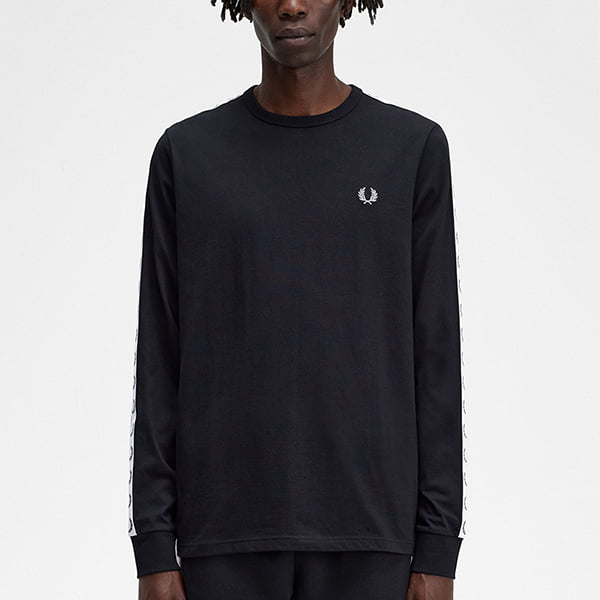  Fred Perry Taped Long Sleeve T-shirt