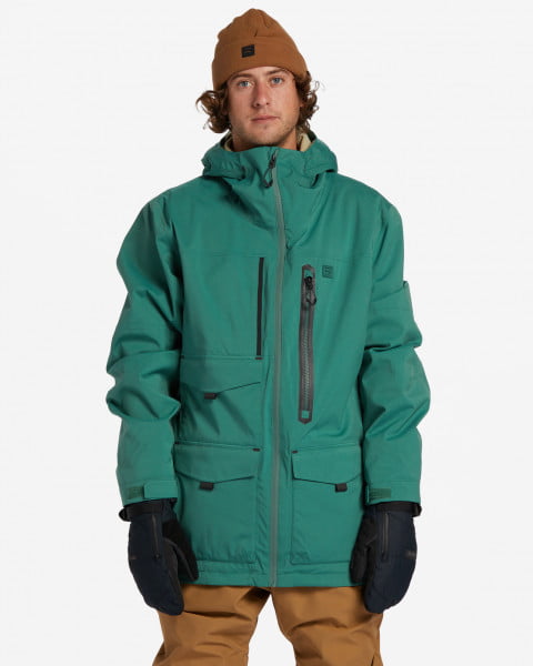 Коричневый мужская сноубордическая куртка prism