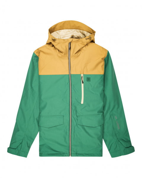 Зеленый мужская сноубордическая куртка outsider
