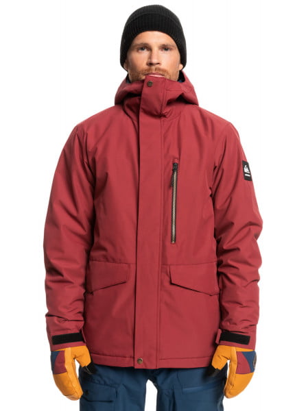 Темно-коричневый сноубордическая куртка mission solid