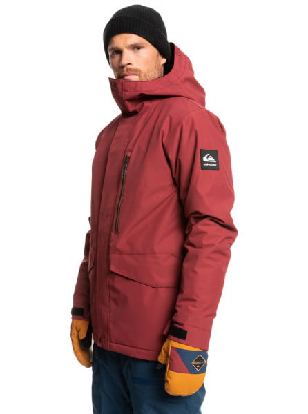 Красный сноубордическая куртка mission solid