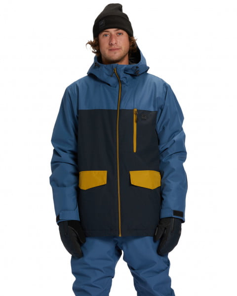 Бирюзовый мужская сноубордическая куртка outsider