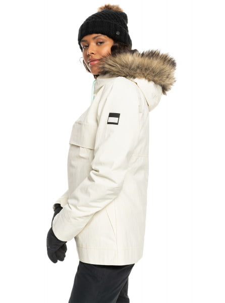 Белый сноубордическая куртка shelter j snjt wbs0