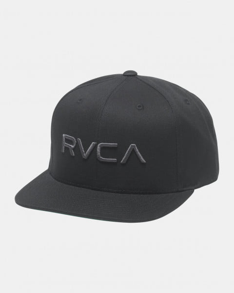 Черный кепка-бейсболка rvca t snap ii  hats bcl