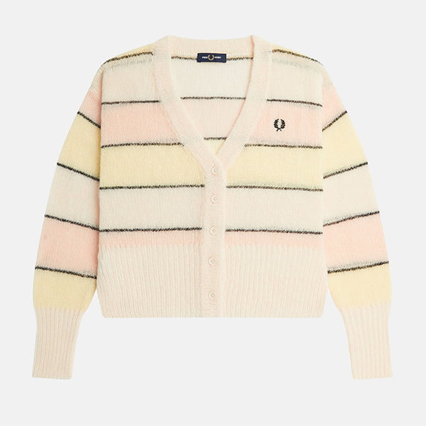 Кардиган Fred Perry Striped Open Knit Cardigan