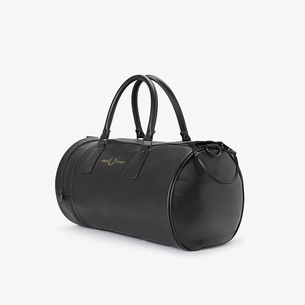 Fred Perry Scotch Grain Pu Barrel Bag