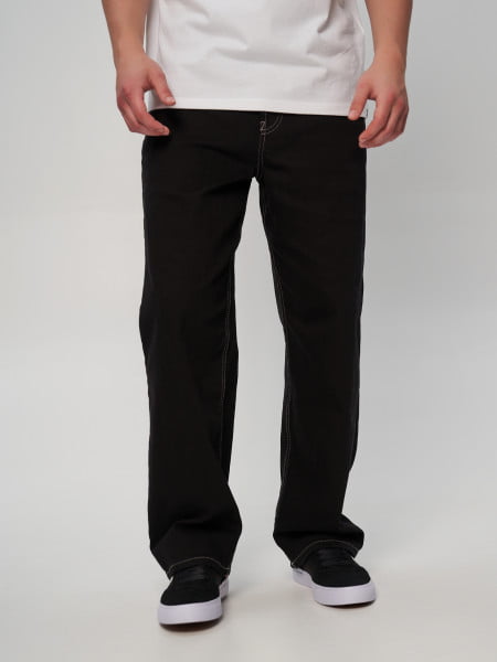 Темно-серые мужские джинсы прямые