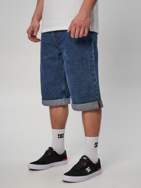 Бежевые мужские шорты джинсовые