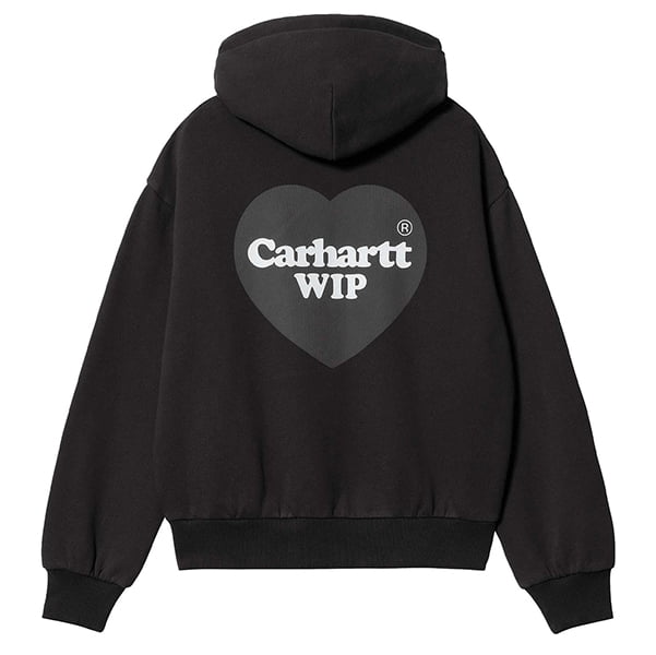  CARHARTT WIP Hooded Heart Sweatshirt BLACK