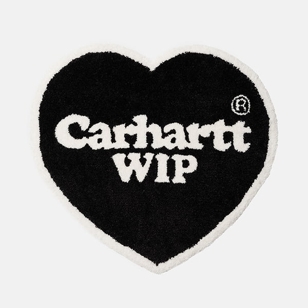 Ковер CARHARTT WIP Heart Rug BLACK / WHITE