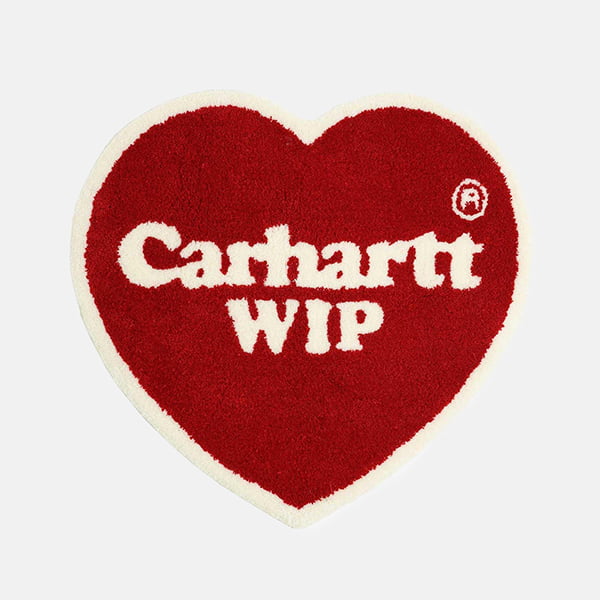 Ковер CARHARTT WIP Heart Rug RED / WHITE