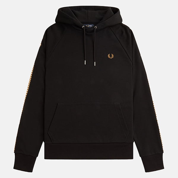  Fred Perry Chequerboard Tape Hooded Sweat
