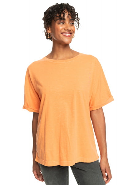 Оранжевый футболка (фуфайка) backside sun d  tees njf0