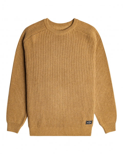 Персиковый джемпер harbour rib sweater (grv)